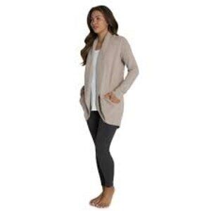 Barefoot Dreams NWT Taupe  Long Sleeve CozyChic® Lite Circle Cardigan Size Large